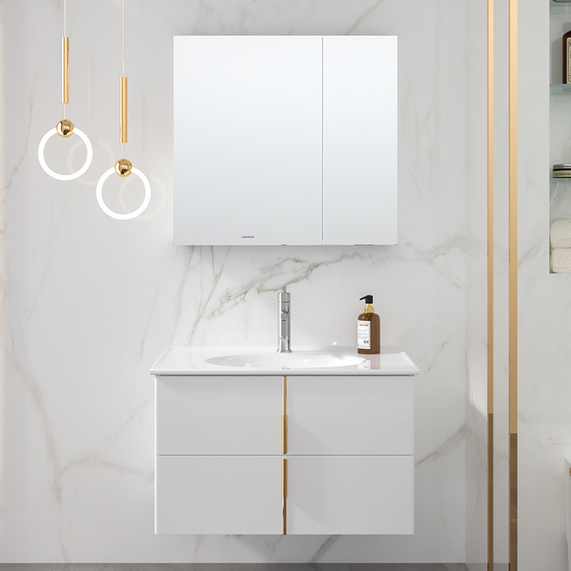 688 78 New Product Jiumu Bathroom Cabinet Combination Hand Wash Basin Wash Table New Product Light Luxury Wall Hanging Bathroom Cabinet From Best Taobao Agent Taobao International International Ecommerce Newbecca Com