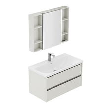 (Double drawers large space) JOMOO Bathroom Beauty Bathroom Cabinet Combination Washbasin Washbasin Ceramic Integrated Basin