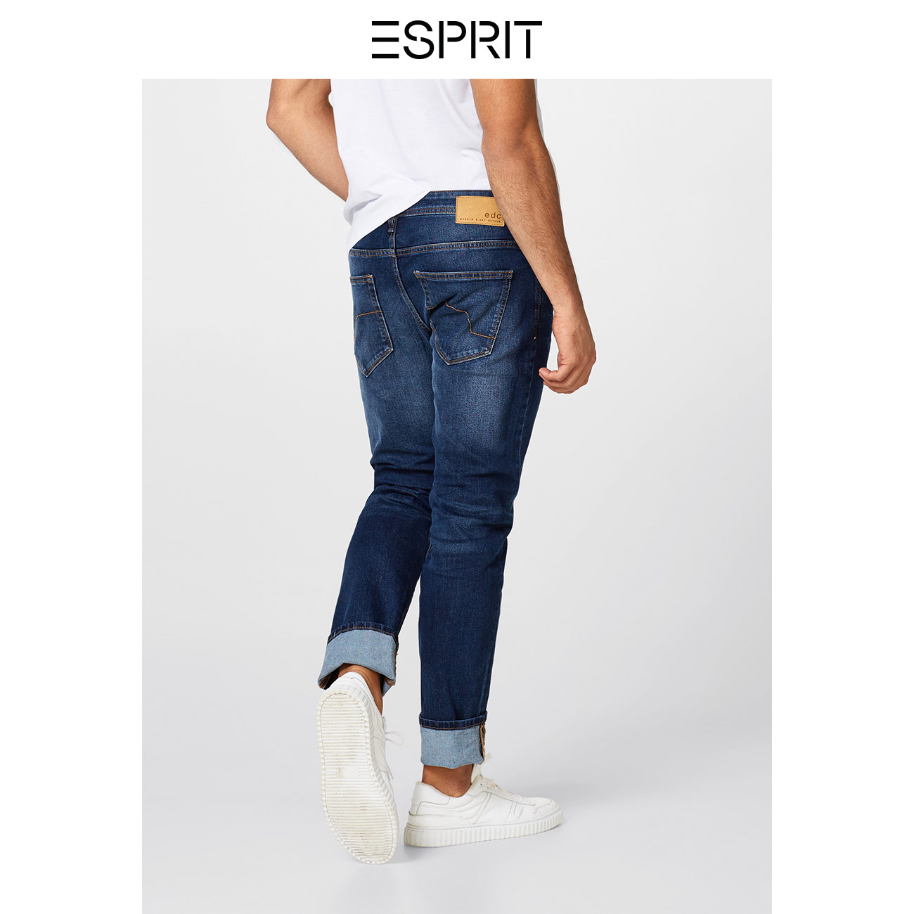 ESPRIT 028CC2B005 做旧磨白牛仔裤