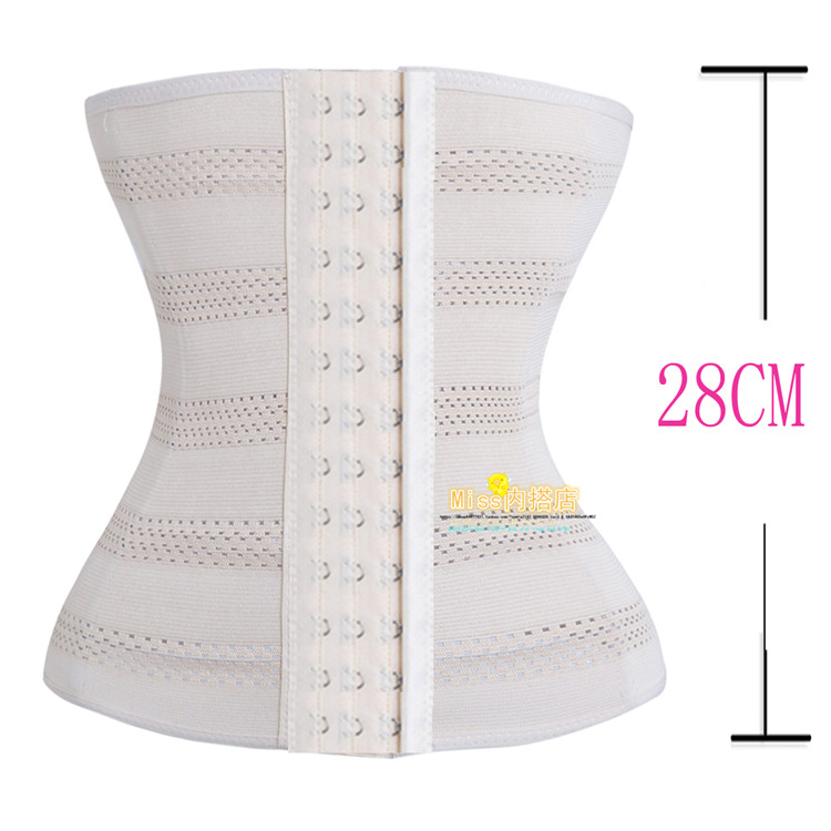 Cơ thể cô dâu sau sinh siêu cao eo định hình với lỗ thông hơi cao su đàn hồi bụng có khóa dài cộng với khóa nịt bụng nam