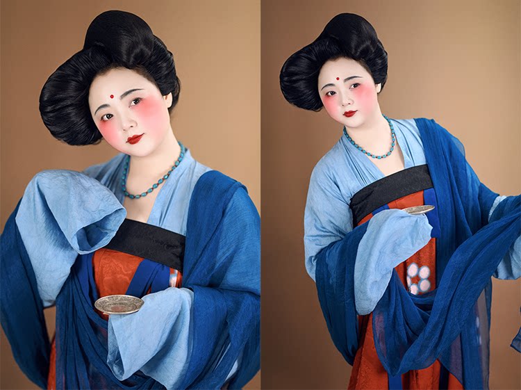 Китайцы одежда наборы 【佳期阁】【唐俑四号】唐代陶俑服饰复原系列齐胸衫裙春秋