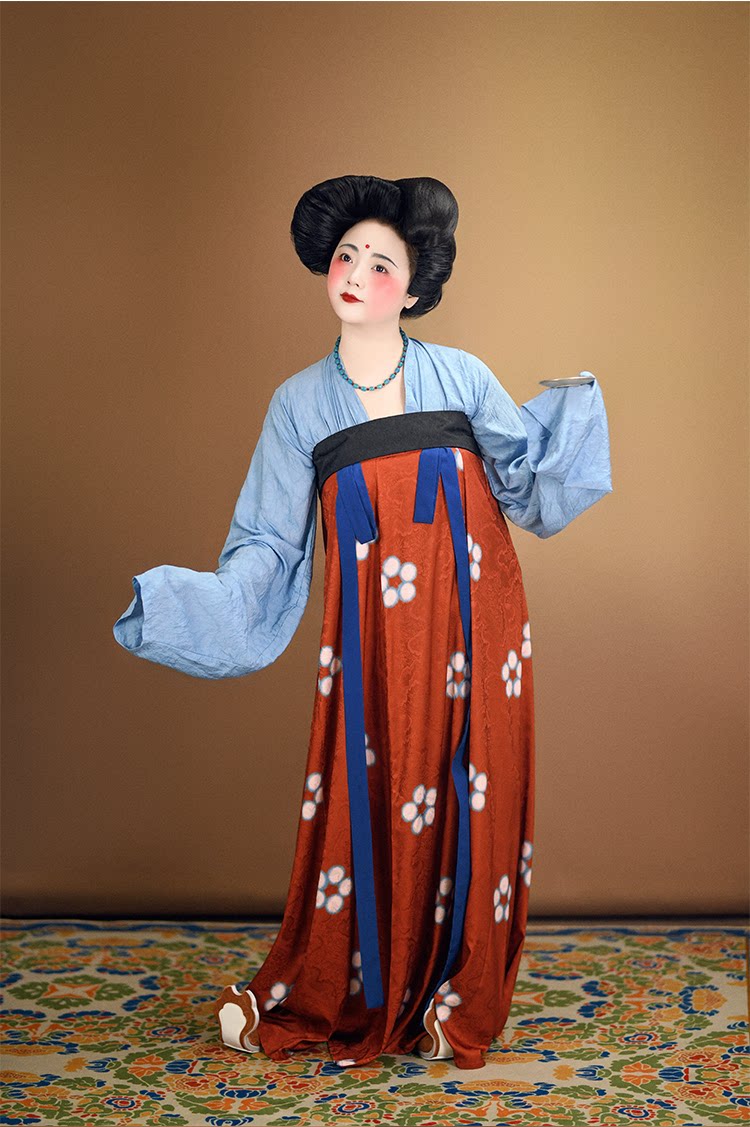 Китайцы одежда наборы 【佳期阁】【唐俑四号】唐代陶俑服饰复原系列齐胸衫裙春秋