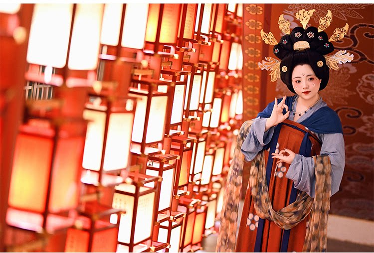 Китайцы одежда наборы 【佳期阁】【唐俑四号】唐代陶俑服饰复原系列齐胸衫裙春秋