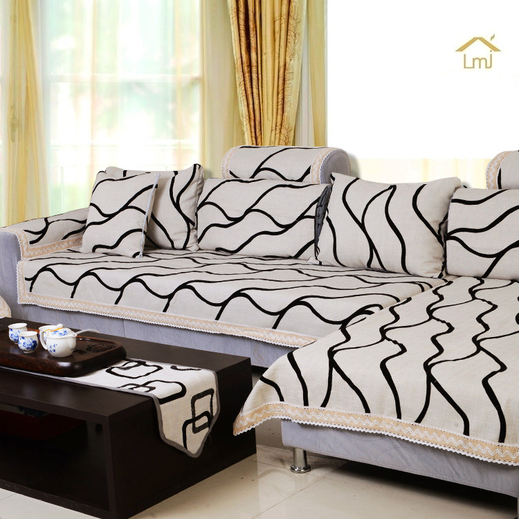 Custom-made special sofa cushion modern minimalist four seasons universal fabric cushion towel pillowcase backrest cover non-slip