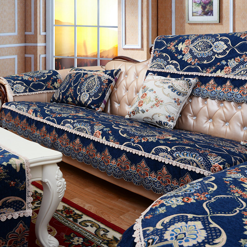 New Nordic American style anti-slip sofa pad cloth towel with pillow cover with backpack shaped lady cushion