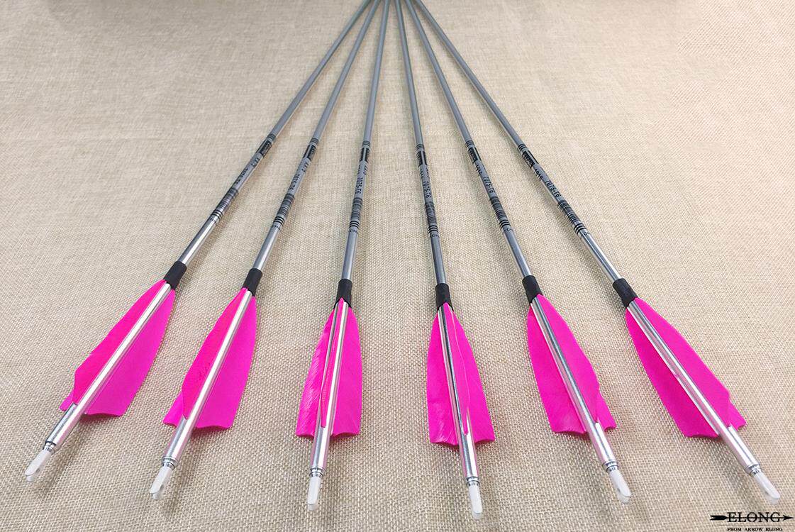 ELONG aluminium Arrow archery aluminium Arrow 7075-T6 true plums for traditional anti-curo composite universal 