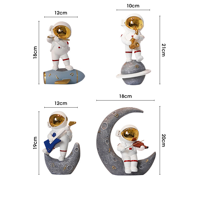太空人创意酒柜摆件高档客厅电视柜玄关家居装饰品太空人轻奢摆设详情15