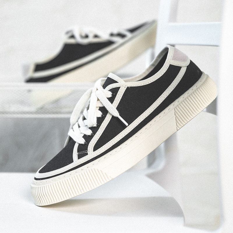 Hong Kong Supreme Japanese Shoes Shoes 2022 New Summer Breakfast Men Casual Plate Shoes Black and White Shoes