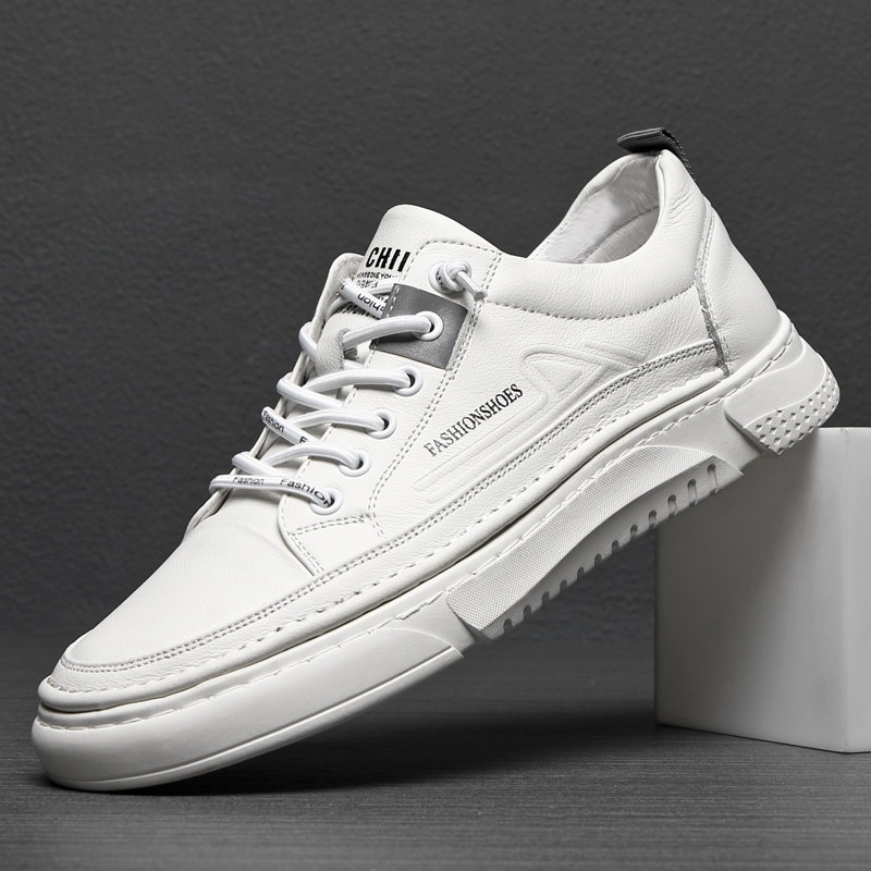 Boomer men's shoes sureme with the same paragraph 2022 new spring genuine leather small white shoes men casual leather shoes Han