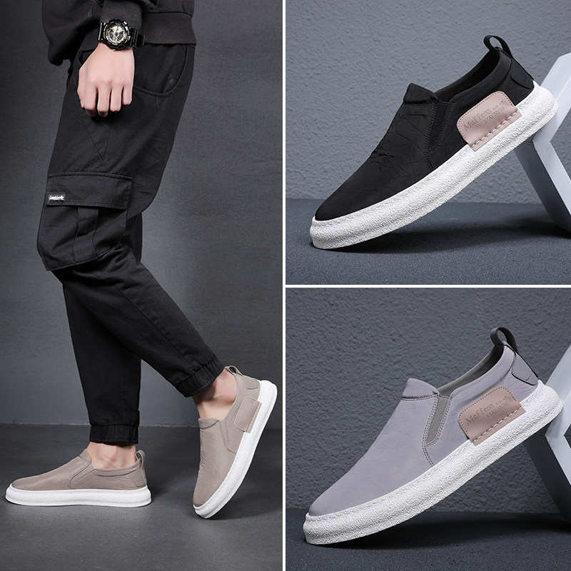 Boomer men's shoes Supreme set foot sails shoes men's 2022 new port lazy people One foot pedal to drive men's board shoes