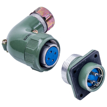 Haocuang YD32 waterproof Aviation plug socket round connector elbow 4-core YD32K4TR YD32J4Z