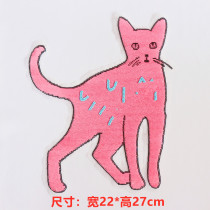 Large letter cat sequin cloth patch sweater sweater sweater clothing decoration accessories DIY repair patch patch cloth need to be sewn