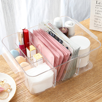 Simple desktop cosmetics storage box Acrylic dresser Skin care lipstick mask storage box Transparent multi-function