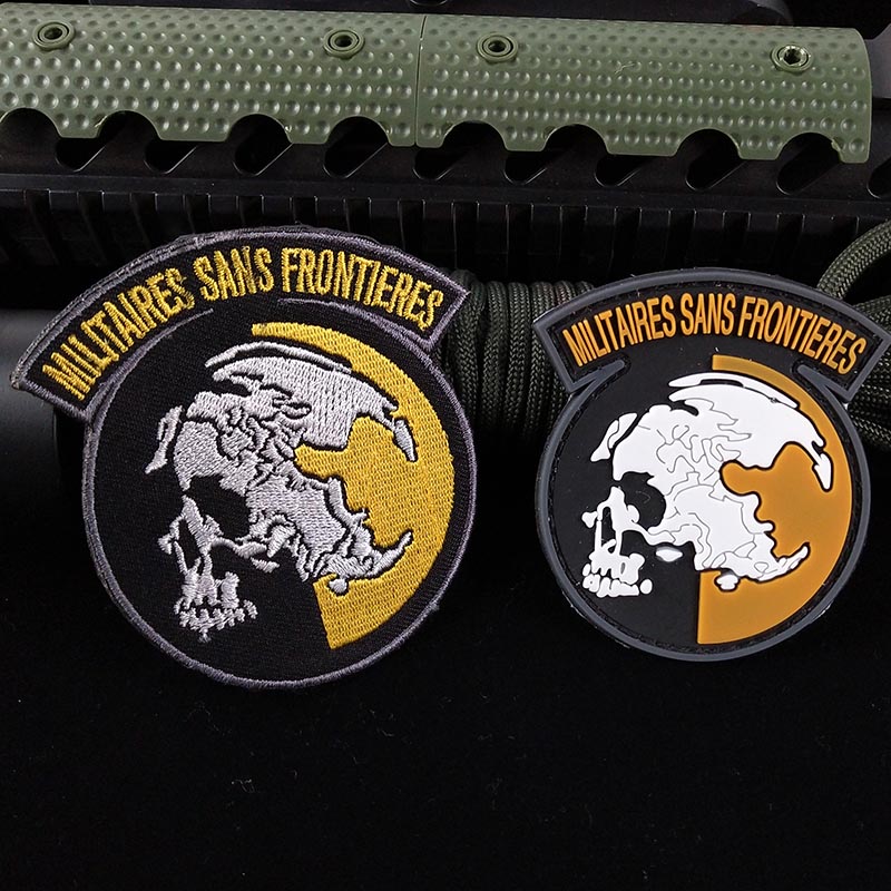 Metal gear peace Walker embroidery velcro chapter double-sided velcro PVC armband outdoor military fan clothing cloth stickers
