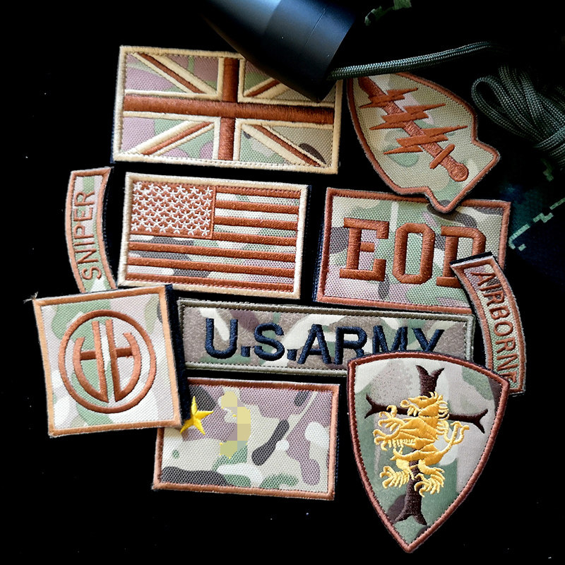 CP Camouflage Embroidery Magic Sticker Chapter Arms Chapter Personality Outdoor Bag Sticker Chest Badge Tactical Morale Badge Tactical Morale Badge-Taobao