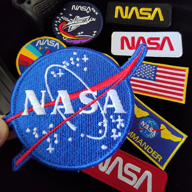 Embroidered cloth stickers NASA ANSA Velcro chapter Personalized outdoor bag stickers clothes armband patch badge
