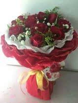 Wujiaochang Send Flowers Fudan University Flower Chifeng Road Ordering Flowers Shanghai Physical Flower Shop Red Rose 19 Bouquet