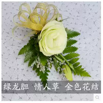 Shanghai Eustoma grandiflorum corsage flowers guest corsage magnet pin corsage Business Celebration opening year meeting