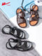 Pull back new men's slippers beach shoes driving the elderly non-slip men's shoes sandals and slippers outer wear breathable casual