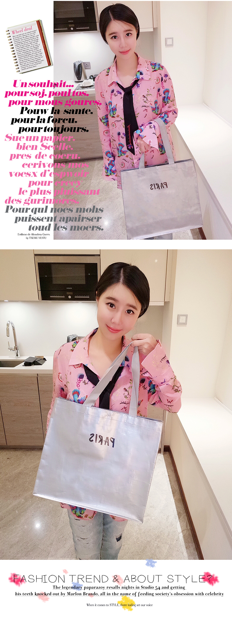 Paris sáng bạc đơn giản hoang dã nhỏ không thấm nước công suất lớn vai duy nhất túi xách tay màu xanh lá cây mua sắm túi xách túi ba lô du lịch loại lớn