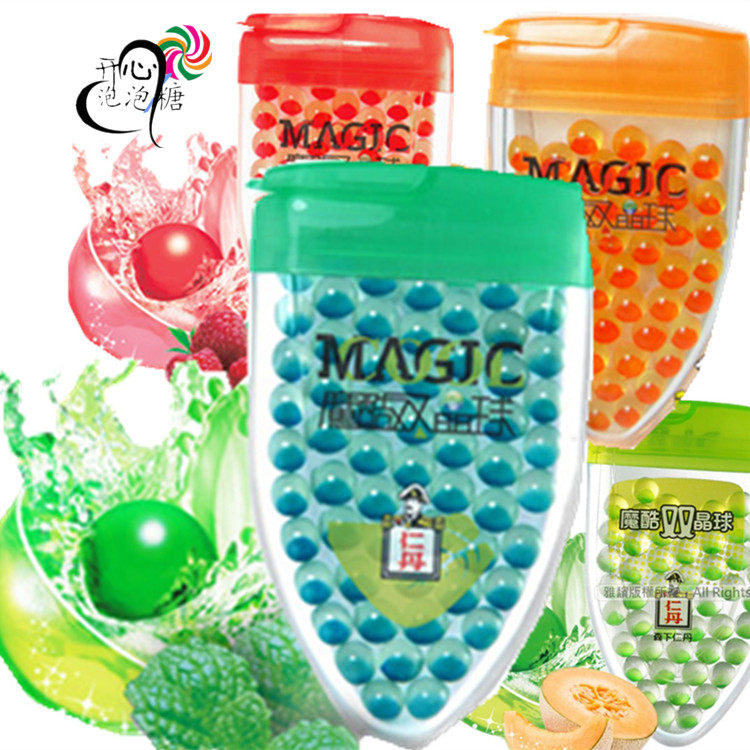 Japan's Morishia Rendan sugar-free refreshing with ingot chewing gum magic cool double crystal ball Wu Xin recommended cool explosive beads