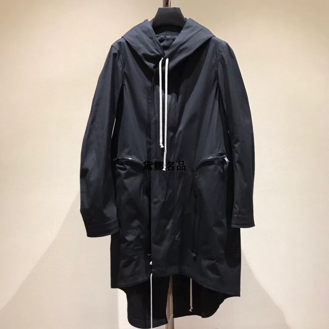 [Rick Owens 21SS 主线 男士宽松版Parka大衣外套 RU21S6971]
