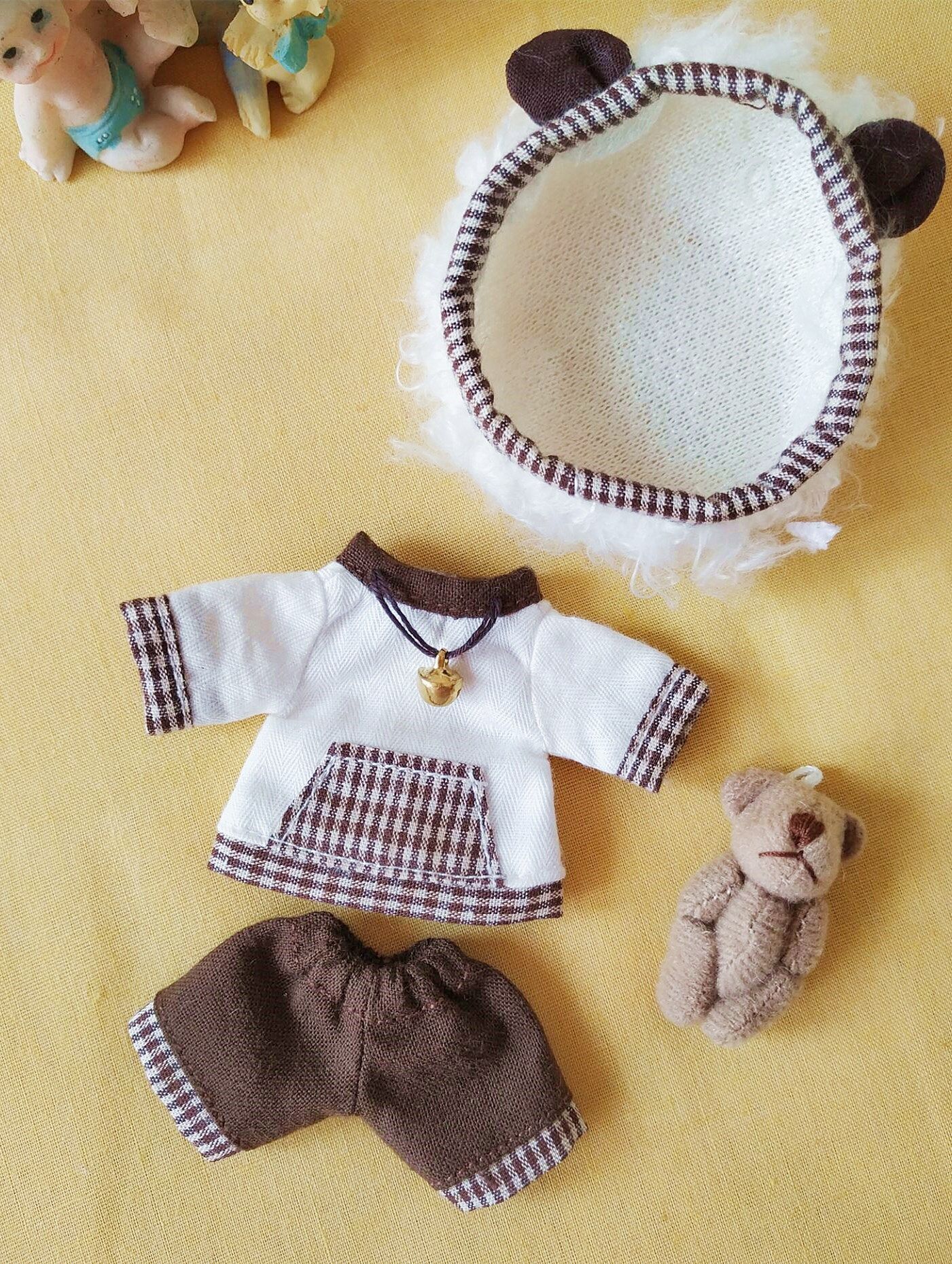 Friendship Ex-gratia ob11 Coffee Bear Suit with Four Points for Little Bear