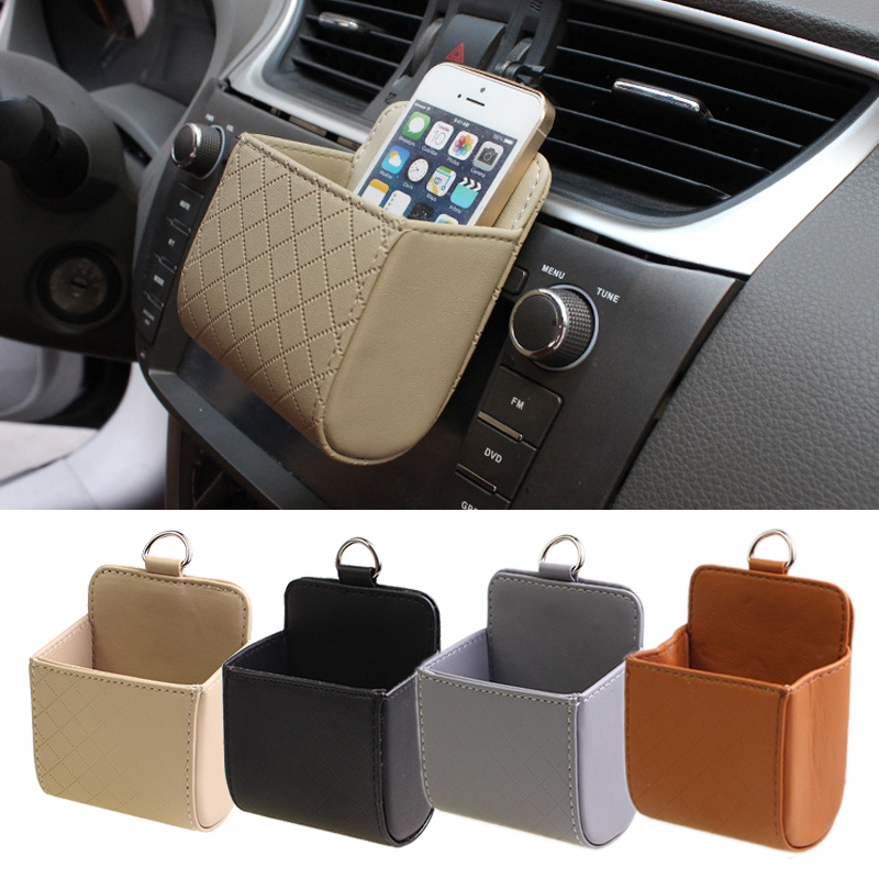 Car Air Conditioning Air Outlet Disposal Bag On-board Containing Hanging Bag Release Mobile Phone Storage Box Multifunction In-car Supplies