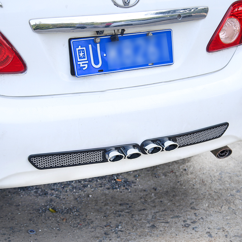 Car Trim Air Port False Exhaust Air Vents Exhaust Cylinder Retrofitted Wind Gap Shark Gills Simulation Exhaust Pipe Pair Dress 