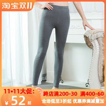 Italian Ladies Pure Cotton Brushed Pants Spring and Autumn Leggings Linen Pants Underpants Thin Warm Pants with Thickness Without Velvet