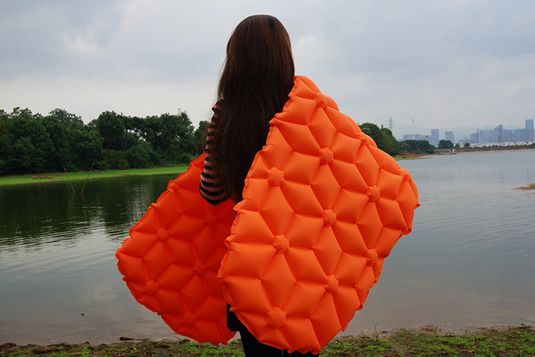 Cách nhẹ đệm bơm hơi ngoài trời cắm trại đơn di động đệm ăn trưa nghỉ trưa pad ngủ ướp xác lều chống ẩm - Thảm chống ẩm / Mat / Gối tấm trải picnic