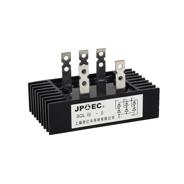 SQL60-8 SQL16-8 three-phase full-wave rectifier bridge 60A with radiator Shanghai Qiyi JPEC