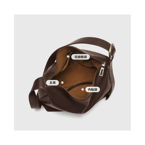 Gutianxi] Нишевая сумка-тоут из мягкой воловьей кожи для женщин, большая вместительная сумка из натуральной кожи, свободная сумка-бродяга через плечо для поездок на работу, большая сумка