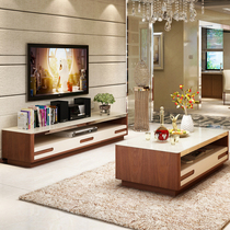 Living room modern simple creative tempered glass coffee table TV cabinet Fashion tea table TV cabinet C G21