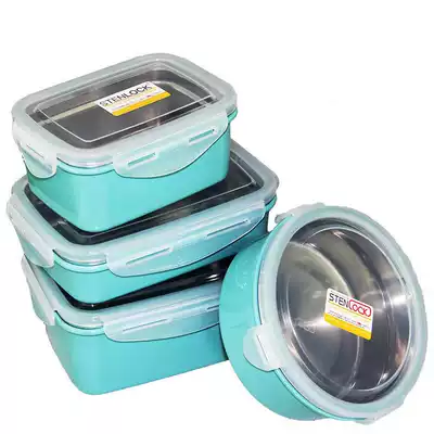 South Korea original imported stainless steel fresh-keeping box student lunch box anti-scalding lunch box heat insulation sealed fruit box