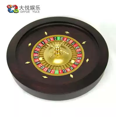 Real shot high-end solid wood roulette Russian turntable 45cm diameter large roulette single 0 Double 0 in stock