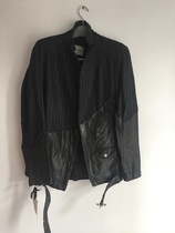 greg lauren deconstruct the design of the splicing locomotive leather clothing