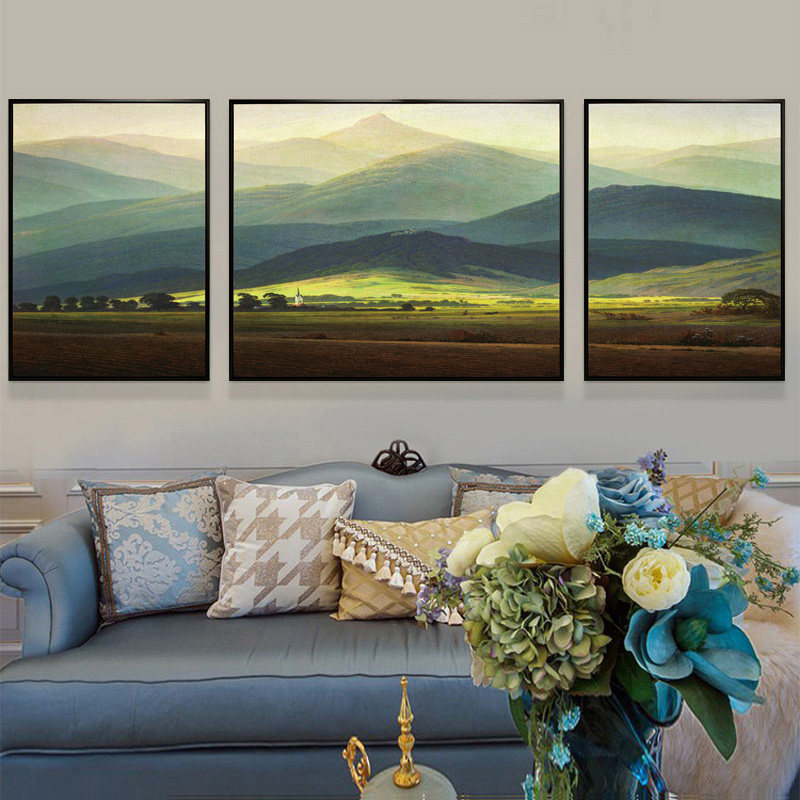 Купить Фреска Европейский гостиной декоративной живописи Горный гигант ...