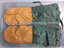 New beautiful Jun version of extremely cold double layer thick sheepskin cold gloves alpaca hair long tube warm plus velvet retro