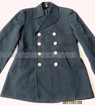 German navy version black thin section double-row buttoned wool windweaters 32 92 92 autumn winter wool coats