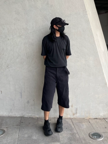 I795 Lema Bargares пьет пять -точечные повседневные шорты черные джинсовые летние мужчины -мужчины