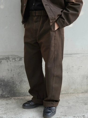 Lem Twisted Belt I795 Стимерная шва с накисные штаны Черно -голубые серого джинса Мужские осени и зима