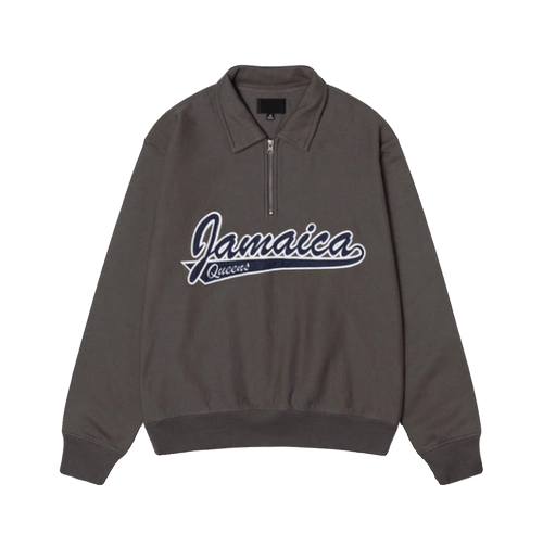 I795 STU соединение Alphabet Print Вышитая на вышивном поле с длинным отворотом -отворотом свитера