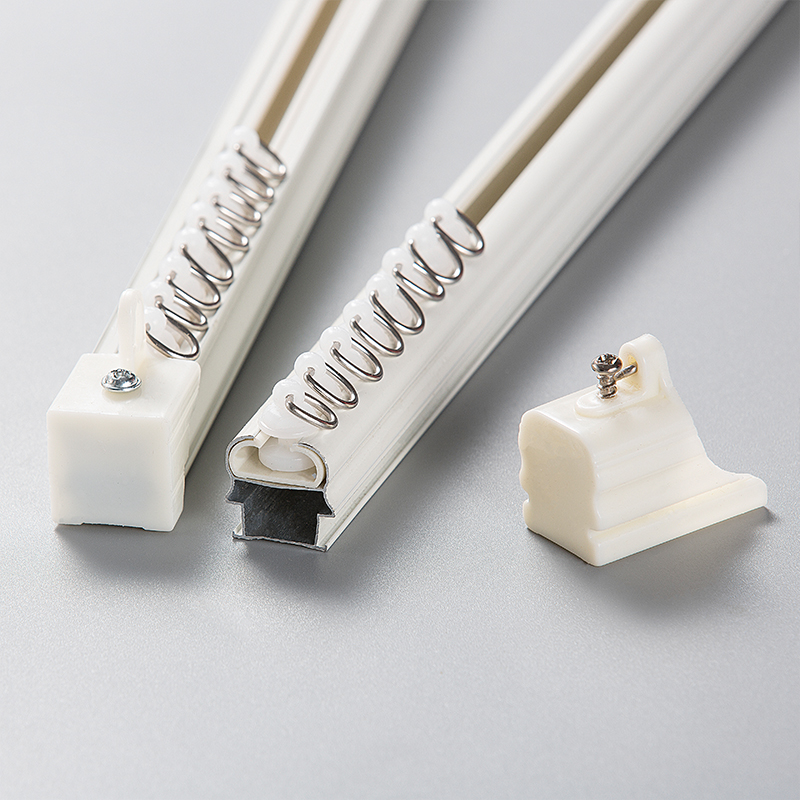 Silent Track Curtain Aluminum Alloy Rail Single Double Straight Rail With Pulley Bracket Bedroom Living-room Living-room Window Rod Rail