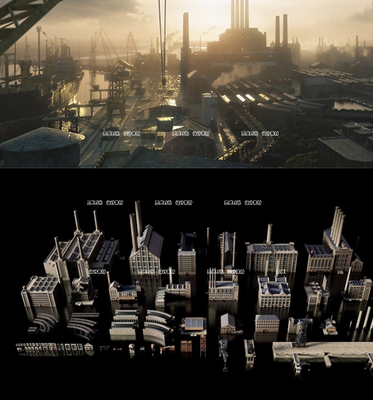 K025港口码头工厂工业三维模型场景Kitbash3D-Industrialc4d/blender/fbx/obj-cg男孩