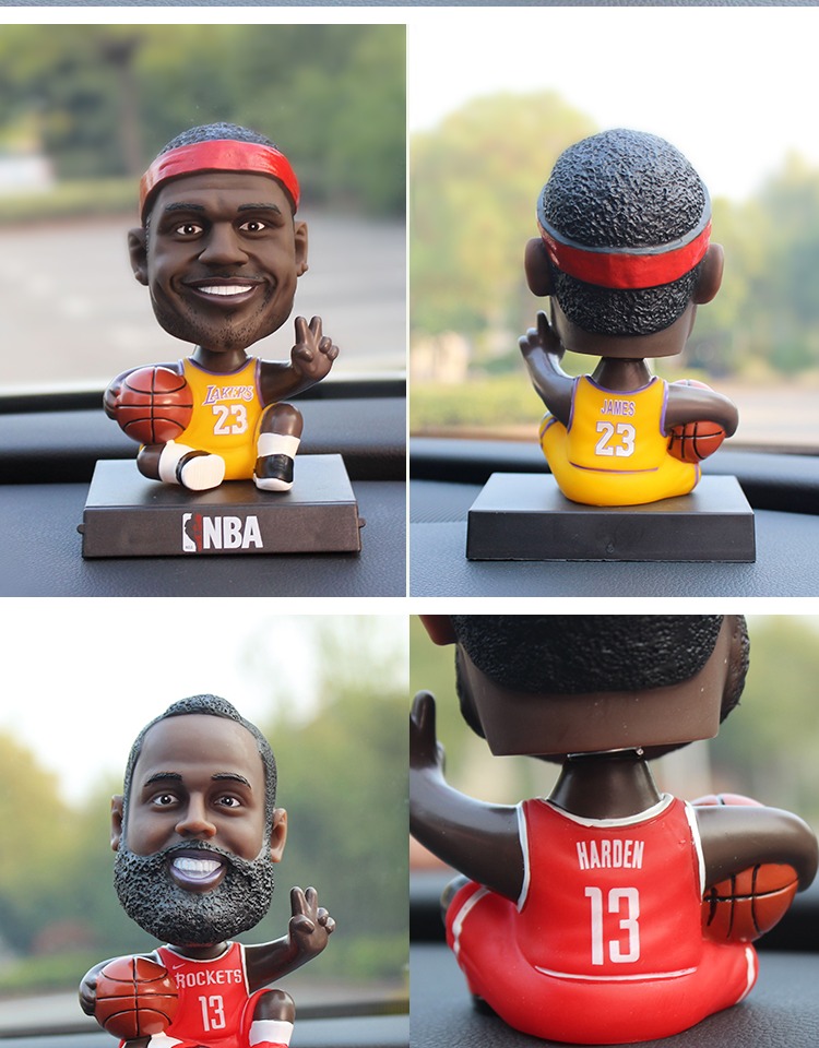 Ngôi sao bóng rổ NBA tay trang trí xe lắc đầu đồ trang trí búp bê James Harden cung cấp nội thất xe sáng tạo - Ô tô nội thất Accesseries trang trí nội thất xe ô tô