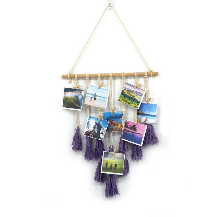 New Bắc Âu Đông Nam Á tường ảnh handmade bông sợi dây thừng dệt tấm thảm treo tường trang trí treo đa chức năng - Tapestry 	thảm dệt treo tường