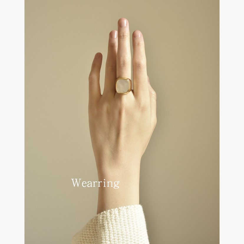Ring female index finger niche design cold wind net red ins simple temperament retro fashion personality Europe and the United States France