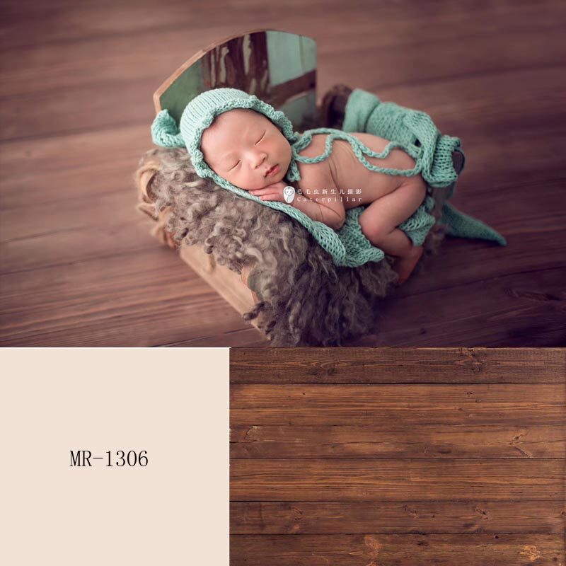 Newborn Soft Gum Background Soft Gum Wood Board Background Soft Gum Wood Board Leather Mat waterproof plank Background MR1306