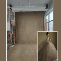 Photo studio portrait wedding background dreamy rice brown hand-painted canvas photo photo texture commercial photo indoor background